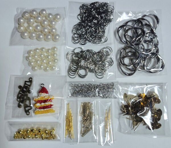 ハンドメイド アクセサリーパーツ ガラスパール Tピン チャーム 丸カン ビーズ ねじりフープ 平皿ポスト