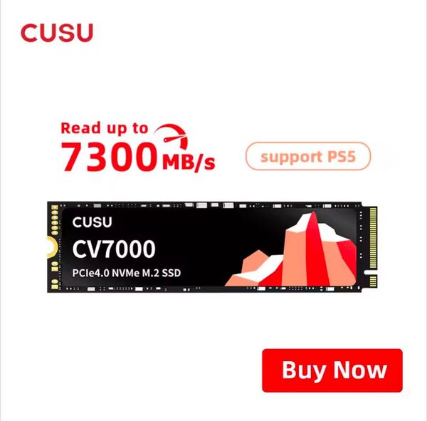 【新品】CUSU NVMe m.2 SSD 1TB CV7000