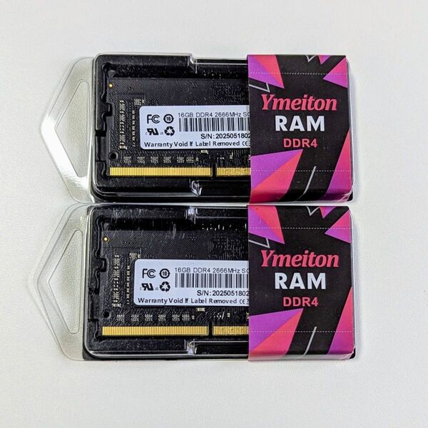 【新品】Ymeiton ノートパソコン用メモリ SODIMM DDR4-2666 32GB(16GBx2)