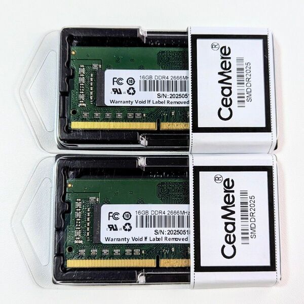 【新品】CeaMere ノートパソコン用メモリ SODIMM DDR4-2666 32GB(16GBx2)