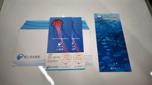 新江ノ島水族館 入場券 2枚セット 有効期限2025年12月31日