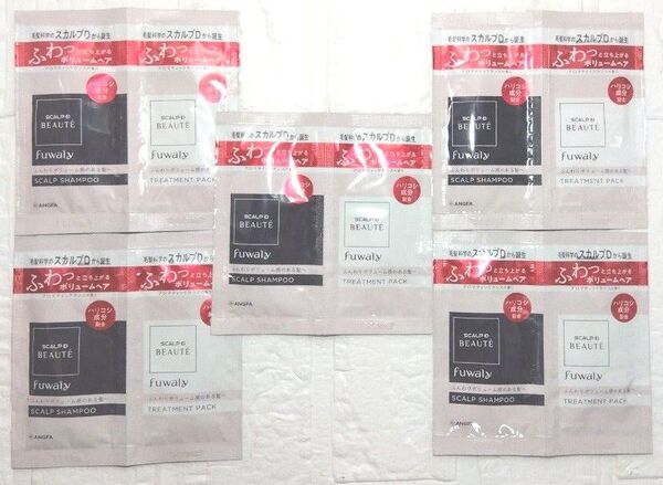 アンファー スカルプD ボーテ フワリー サンプル スカルプシャンプー10ml×5 トリートメントパック 10ml×5