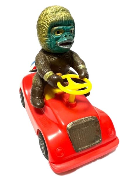 激レア!マスダヤ 猿人ラー ベビーカー 三輪車 スペクトルマン(ポピー バンダイ マルサン タカトク 当時物 ブルマァク ブリキ