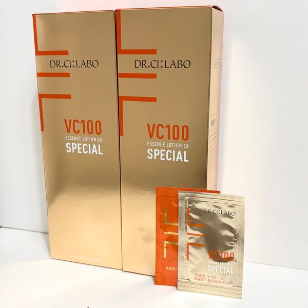 ドクターシーラボ VC100エッセンスローションEX スペシャル ポンプタイプ内容量285mL×2 サンプル2点付き