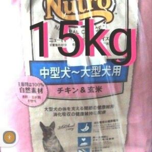 ニュートロナチュラルチョイス チキン&玄米 中型犬 大型犬 成犬用 15kg