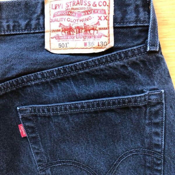 Levi's 501 ブラックデニム W36 L30