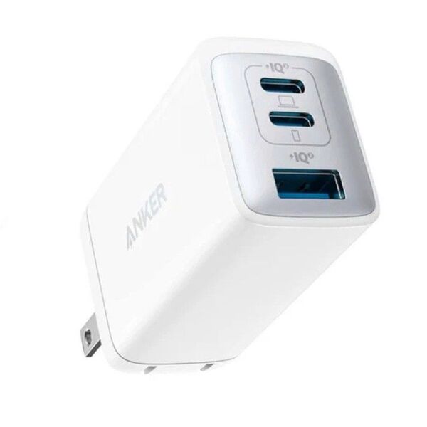 【中古】Anker アンカー PowerPort III 3-Port 65W Pod 急速充電器 A2667 ホワイト