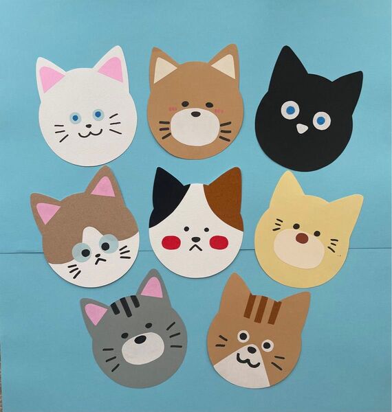 猫 壁面装飾 壁飾り インテリア ネコ 保育園 施設 壁面飾り ペーパークラフト ペット 夏