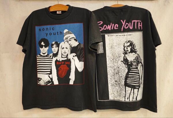 XL Sonic Youth グラフィックTシャツ ブラック ソニックユース
