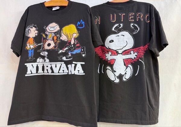 ニルヴァーナ スヌーピー Tシャツ