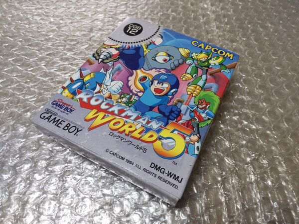 【ソフト無】ゲームボーイ ロックマンワールド5 ROCKMAN WORLD5 GB 箱 説明書 ハガキのみ レトロゲーム