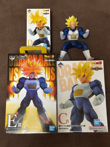 一番くじ ドラゴンボール C賞 孫悟空 D賞 孫悟飯 E賞 トランクス E賞ベジータ