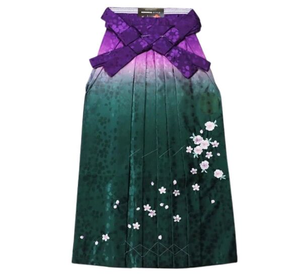 袴 刺繍 卒業式 女性 卒服コレクション はかま 新品未使用品 袴 アッシュエル HL LL グラデーション 刺繍 ぼかし