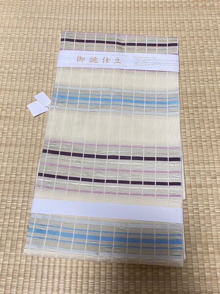 正絹 名古屋帯 新品未使用 夏帯 仕立て上がり