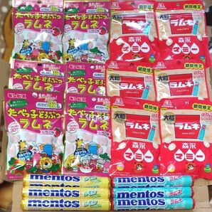 お菓子詰め合わせ 大粒ラムネたべっ子どうぶつラムネ メントス キャンディ18コ