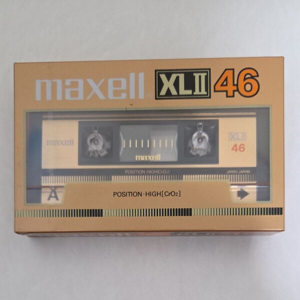 maxell XLII 46分 ハイポジション カセットテープ 未使用 2巻