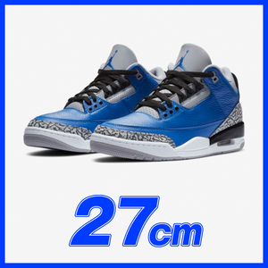 1253　NIKE AIR JORDAN 3 BLUE CEMENT 27.0cm/エアジョーダン3　ブルーセメント　27.0ｃｍ