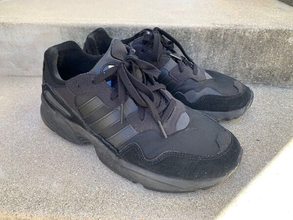 美品 アディダス オリジナルス adidas ADIDAS originals YUNG-96 27cm スニーカー ブラック 黒