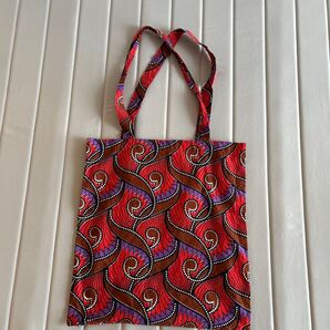 アフリカンプリント トートバッグ ハンドメイド