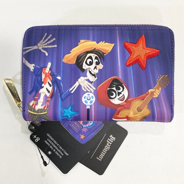 リメンバーミー カードケース 折り財布 ディズニー ラウンジフライ ミゲル ヘクター loungefly Disney