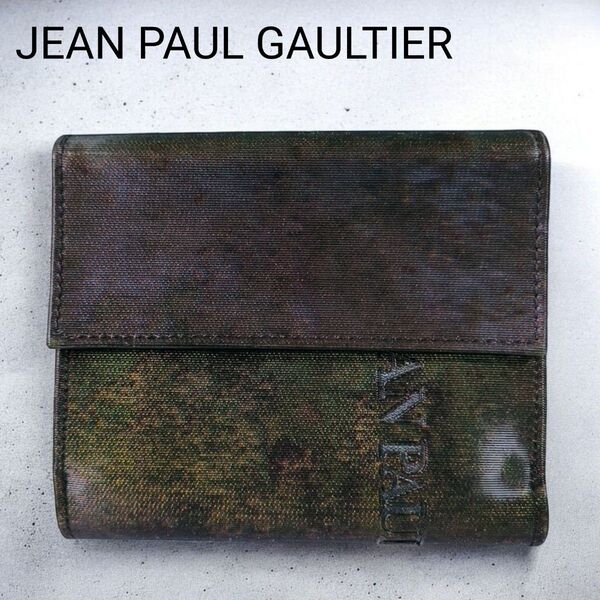 【希少】/ JEAN PAUL GAULTIER / ジャンポールゴルチエ / ビンテージ / サイバー柄 / 折り財布