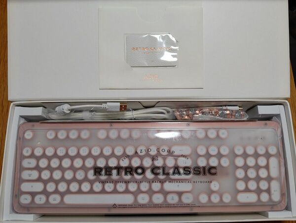 AZIO レトロクラシックブルートゥース azio retro classic Bluetooth キーボード 生産終了品 美品