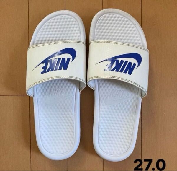 ナイキ NIKE ベナッシサンダル シャワーサンダル27cm ホワイト