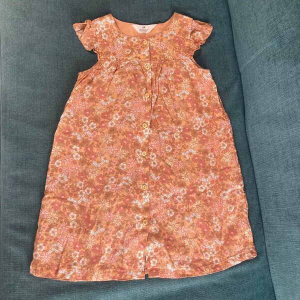 H&M ノースリーブワンピース 花柄 120