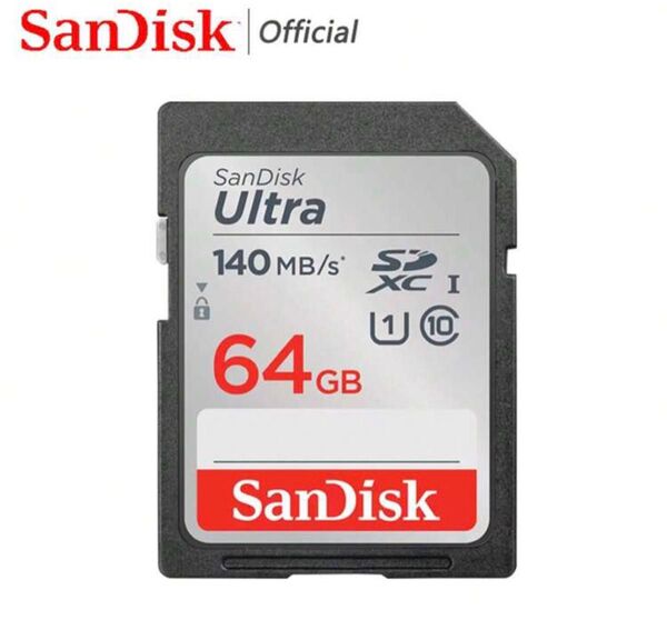 新品未開封 SanDisk SDXCカード64GB高速