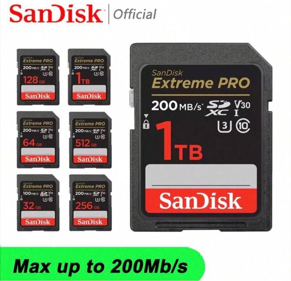 新品未開封 SanDisk extreme pro SDカード64GB高速