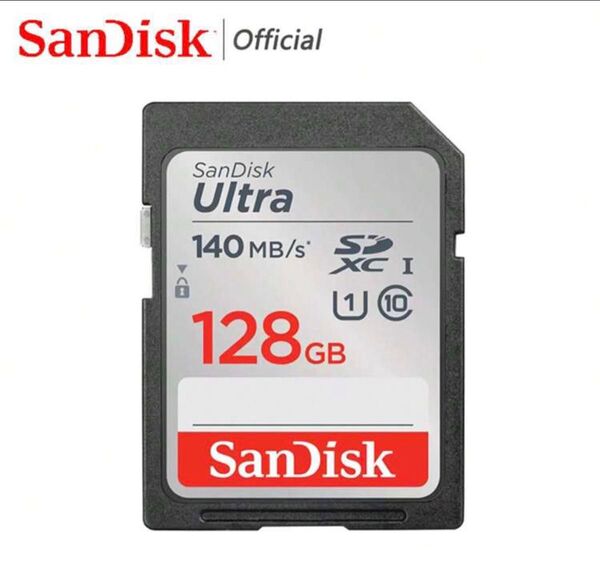 新品未開封 SanDisk SDカード128GB高速