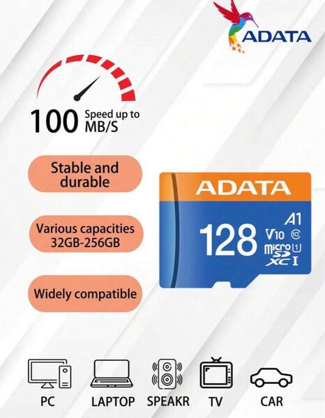 新品未開封 Adata マイクロSDカード256gb高速