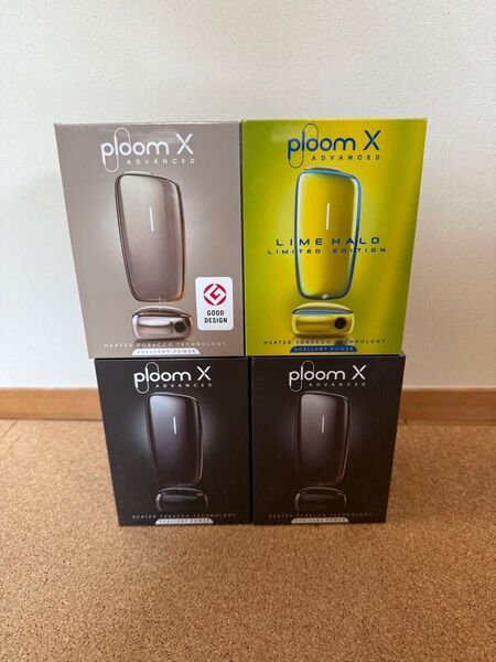 未使用未開封 ploomX ADVANCED 本体4個セット スターターキット 加熱式たばこ プルームエックスアドバイス