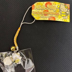 ご地キティ 2005東京ミレナリオ ゴールドフェアリーキティちゃん根付けストラップ