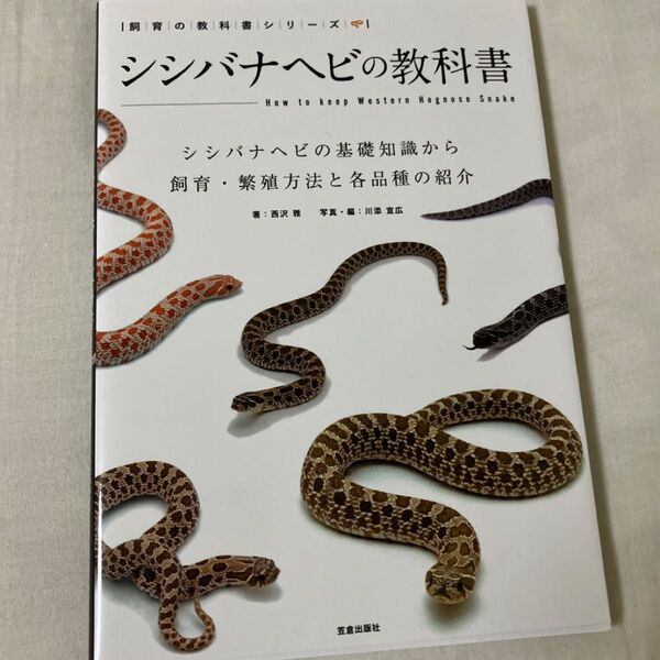 シシバナヘビの教科書 飼育本 爬虫類 飼い方 図鑑