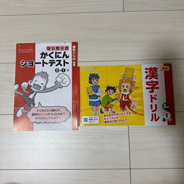 【新品未使用】漢字ドリル 5年生 1学期 テスト付き ベネッセ