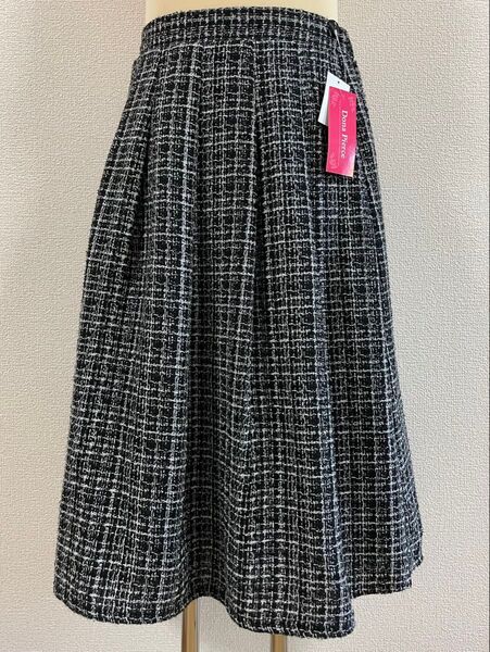 新品タグ付き しまむら ツイード スカート 膝下丈 Lサイズ