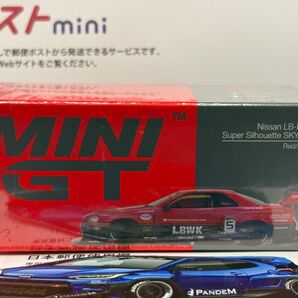 MINIGT 日産 スカイライン GT-R ER34 スーパーシルエット レッド 新品、未開封