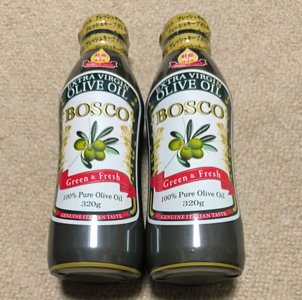 BOSCO エキストラバージンオリーブオイル green&Fresh 320g 2本