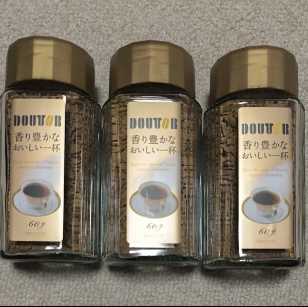 ドトール インスタントコーヒー60gが3個
