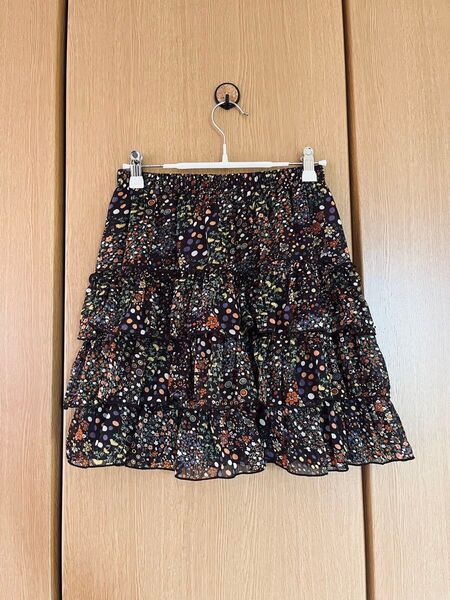 ティアードミニスカート シフォンティアード y2k 平成ギャル 姫