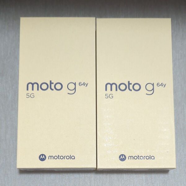 新品未開封 MOTOROLA moto g64y 5G バニラクリーム・ブラック 計2台 ワイモバイル版