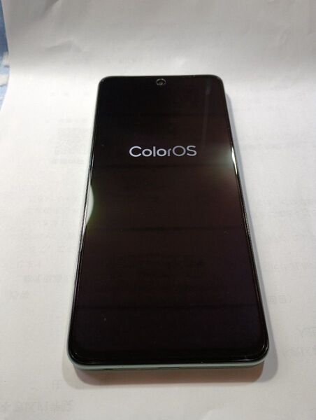 oppo A79 5g 新品同様 グリーン ※povo2.0のSIMカード認識確認※