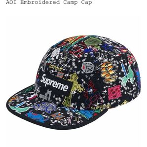 Supreme AOI Embroidered Camp Cap