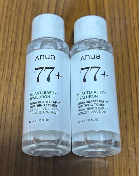 【新品 未使用】Anua77+ ドクダミ スージングトナー 40ml/2本