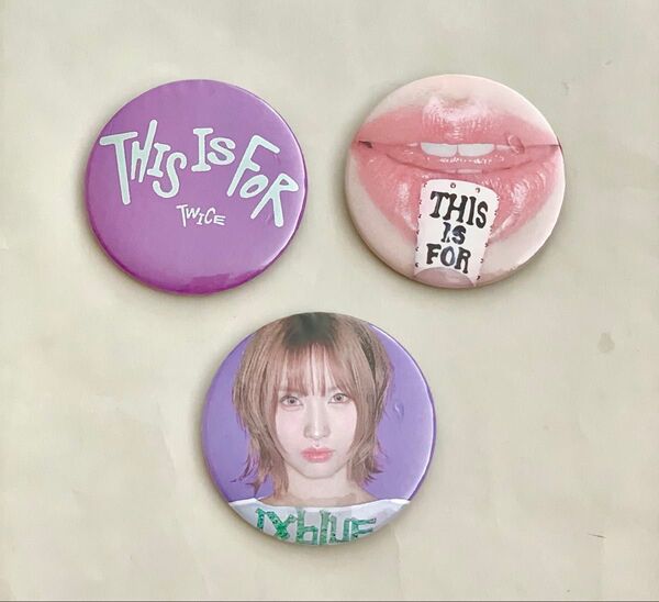 TWICE THIS IS FOR MOMO モモ 缶バッジ 3点セット