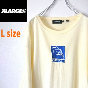 X-LARGE エクストララージ センター 刺繍ロゴ ロンT カットソー 長袖 Tシャツ