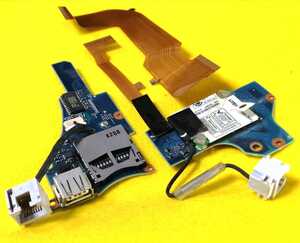 【動作正常】パナソニック・レットノート・CF-SX1 用 USB/SD/PCBボード(DFUP2141ZB)とモジュラーボード
