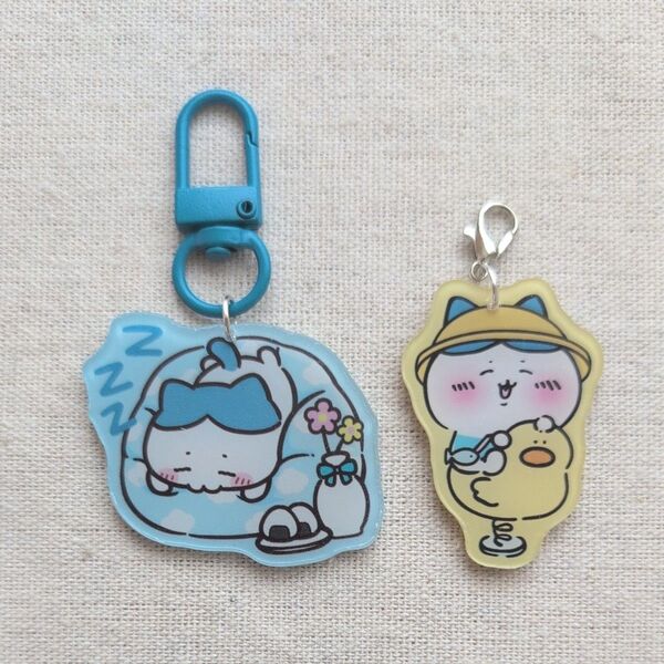 ちいかわ ハチワレ アクリルキーホルダー+チャーム