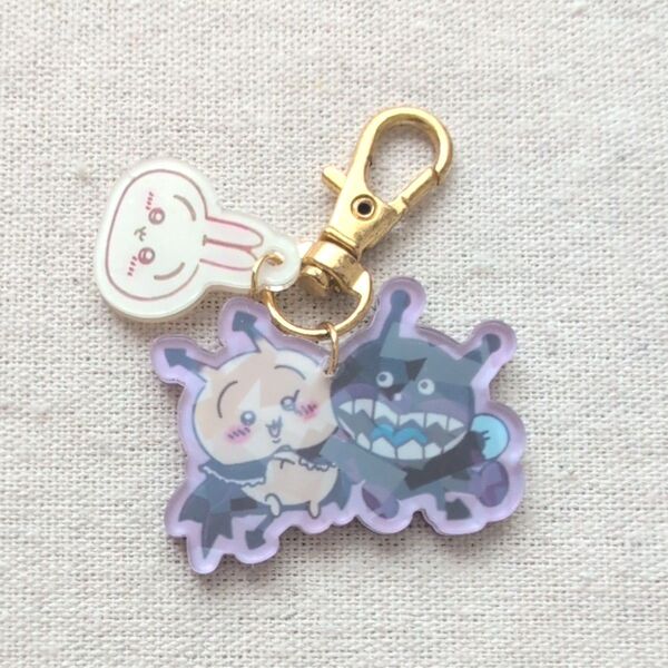ちいかわ うさぎ×ばいきんまん アクリルキーホルダー